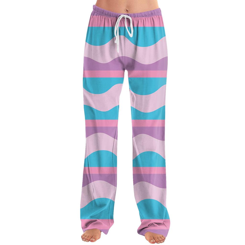 Женские модные свободные повседневные брюки с пасхальным принтом