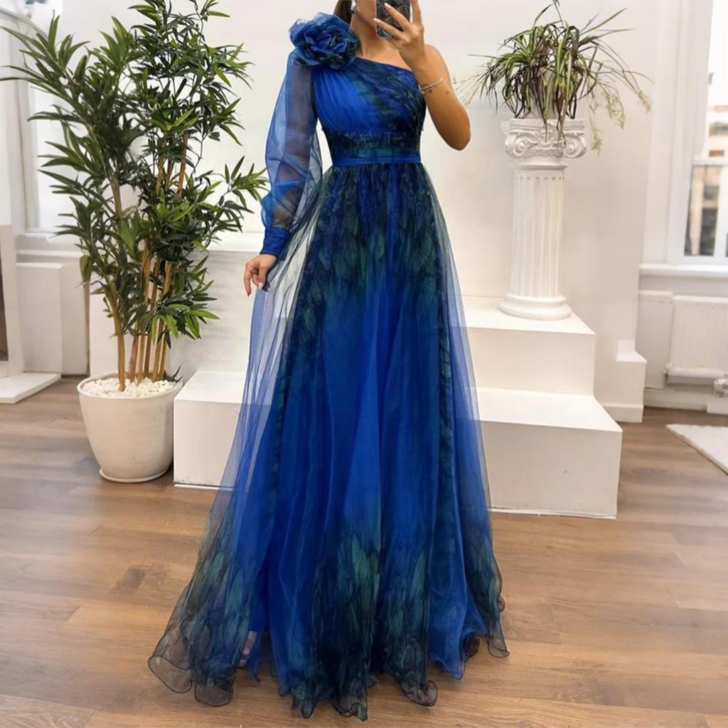 Women's Summer Dress Mesh Printed Suspender Holiday Casual Party Dress