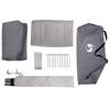 Trekking Tent Gray and Orange 222 x 85 x 125 cm