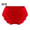 Women Panties High Waist Lace Solid Color Soft Seamless Elastic Quick Dry Anti Septic Anti Shrink Lady Briefs Underpants Female Underwear