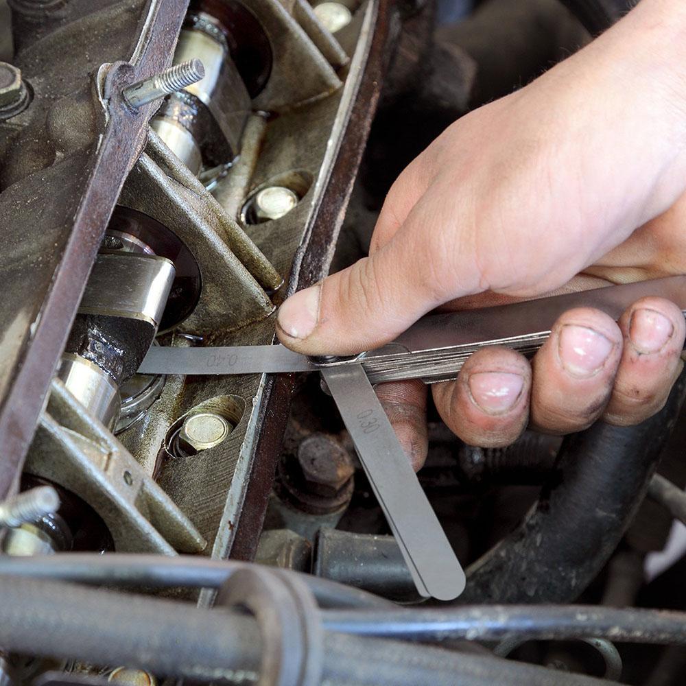 Стальной щуп с 32 лезвиями, инструмент для измерения зазора в метрической и британской системе с двойной маркировкой