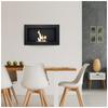 Wall Mounted Bioethanol Fireplace GOLF 2 Black TÜV