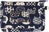 Made In Japan Accessory Case for IC and Cat 3 X 1 X Navy Blue [Kyosuke] Pouch, Passes, Cards, Commuters, Pattern, Nyankomon, 9.5 Cm,