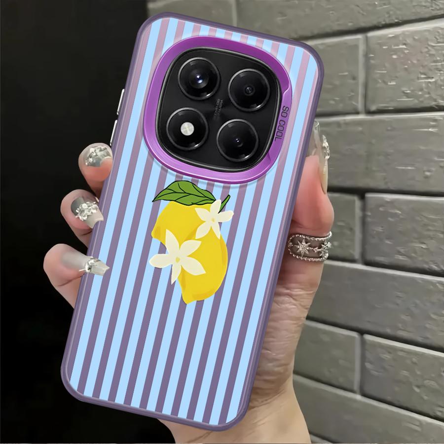 Чехол-накладка на телефон с рисунком "Лимонная прохлада в полоску" для Xiaomi Mi 11 Lite 12T Pro 13T