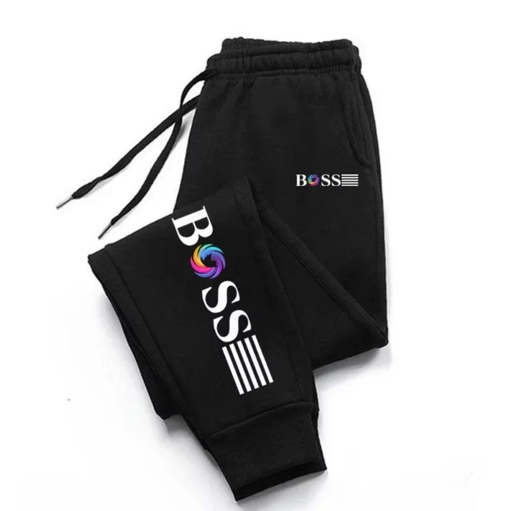 2025 New Men's Slow Running Sports Pants for Daily Leisure Boss Letter Pattern Printed Fitness Men's Sports Pants Joggers