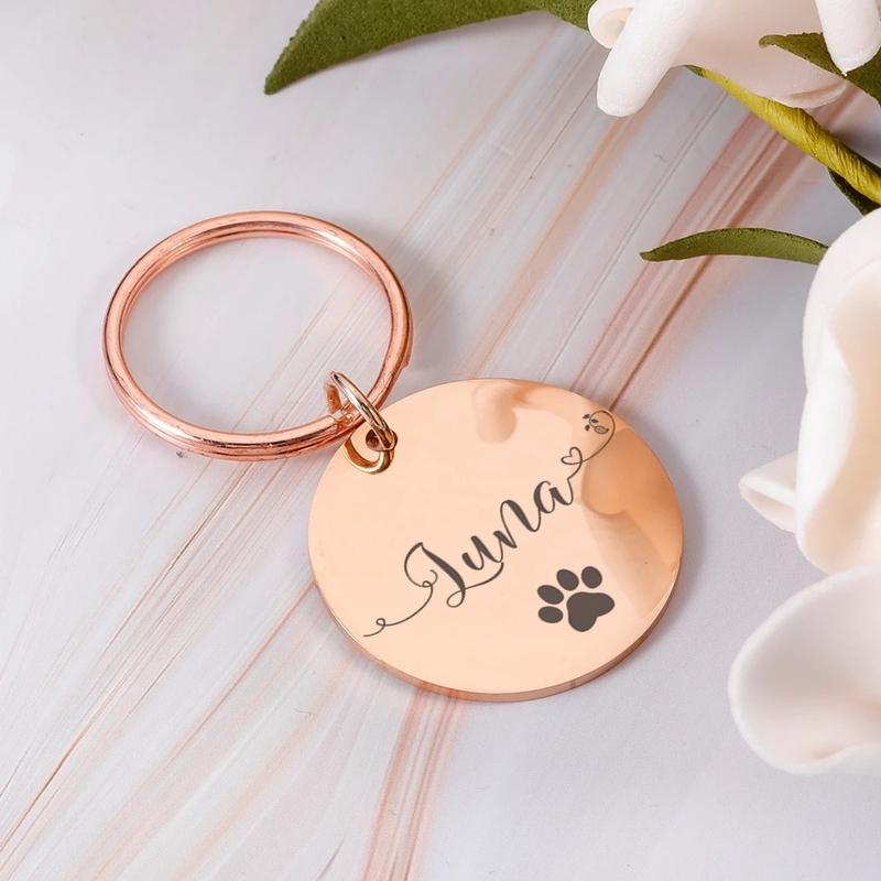 1 pc nice dog footprint Personalized Text Personalized Dog Tags Personalized Cat Print Medal For Dog