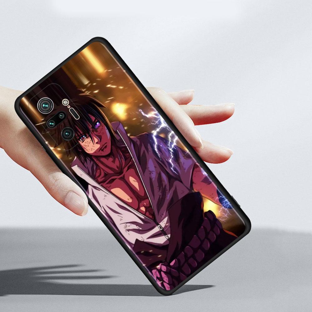 Чехол для телефона Xiaomi Redmi 9 9a 9c 8 k40 Note 9s 9 10 11 8 pro 7 11t 9t 8t, силиконовый чехол аниме Наруто Учиха Саске
