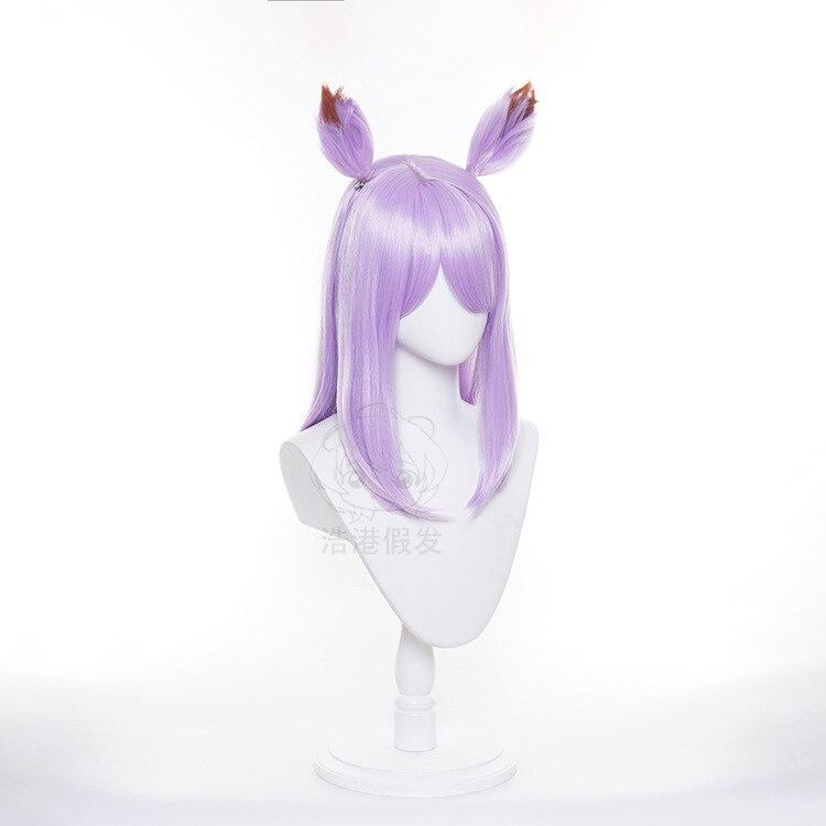 Аниме 45 см Uma Musume Pretty Derby косплей парик Mejiro McQueen косплей парик женский головной убор фиолетовый синтетические волосы термостойкие