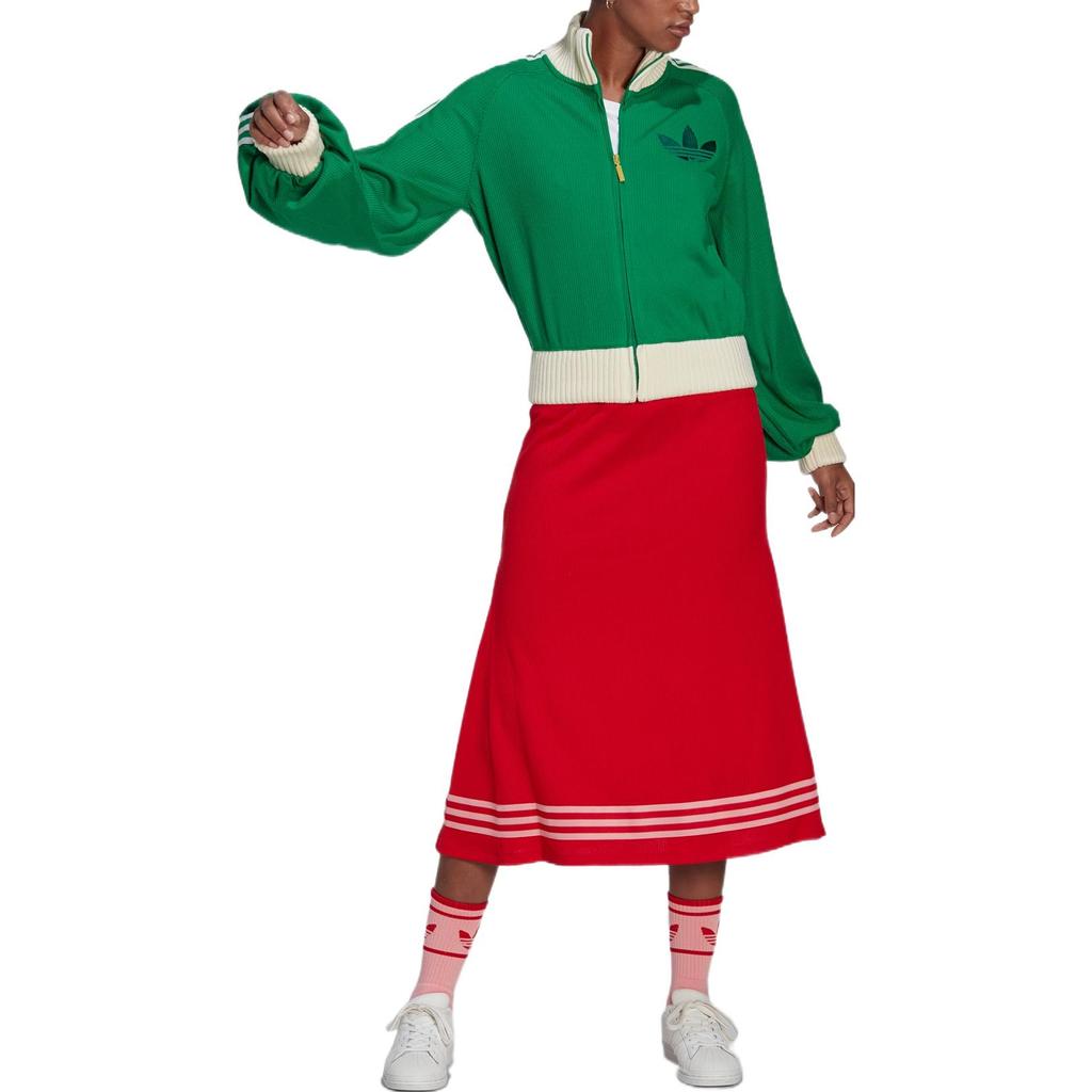 Adidas Оригинальная однотонная спортивная юбка с вышитым логотипом, женские юбки IB2022