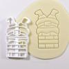 Merry Christmas Cookie Embosser Mold Cartoon 3D Santa Claus Snowman Crystal Ball Fondant Stamp Cake Decorating Tools for Baking