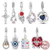 Новые 100% Медные Шармы Подвески Крест Роза Лампочка Пазл Свисающие Подходят Женщинам Оригинальный Браслет DIY Ювелирные Изделия Подарки
