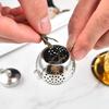 Сито для чая Форма чайника Ситечко для листового чая Сито из нержавеющей стали Фильтр для трав и специй С подставкой Аксессуары для чайной посуды
