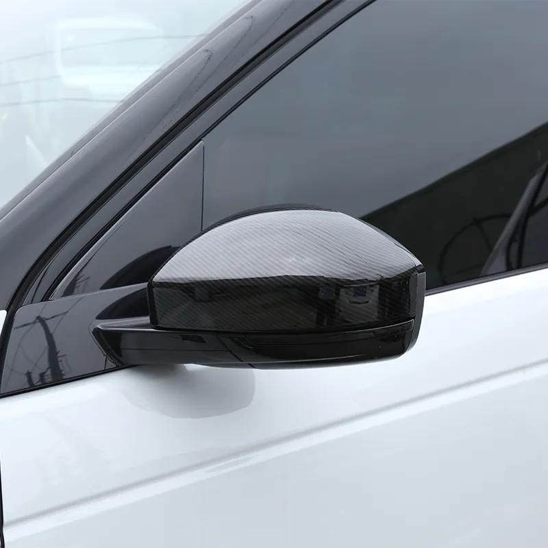 Чехол на зеркало заднего вида в стиле углеродного волокна для Land Rover Discovery Sport Range Rover Velar Evoque для Jaguar F-Pace
