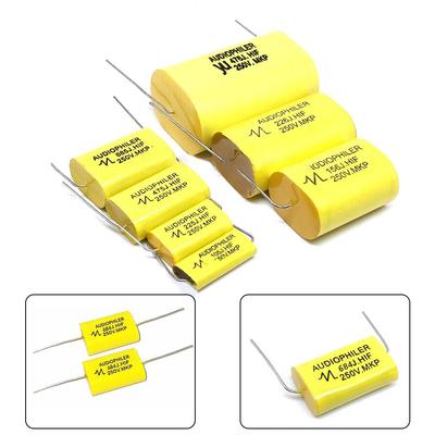 Аудиофиллер Axial MKP HIFI Crossover Аудио конденсатор 250 В 0,68 мкФ