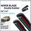 Двойные резиновые автомобильные стеклоочистители для KIA XCeed CD 2018- Переднее лобовое стекло Резиновые автомобильные аксессуары