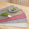 2pcs Scandinavian Ins Style Linen Solid Colour Placemats Fabric Heat Insulation Table Mats Western Food Coasters Napkins