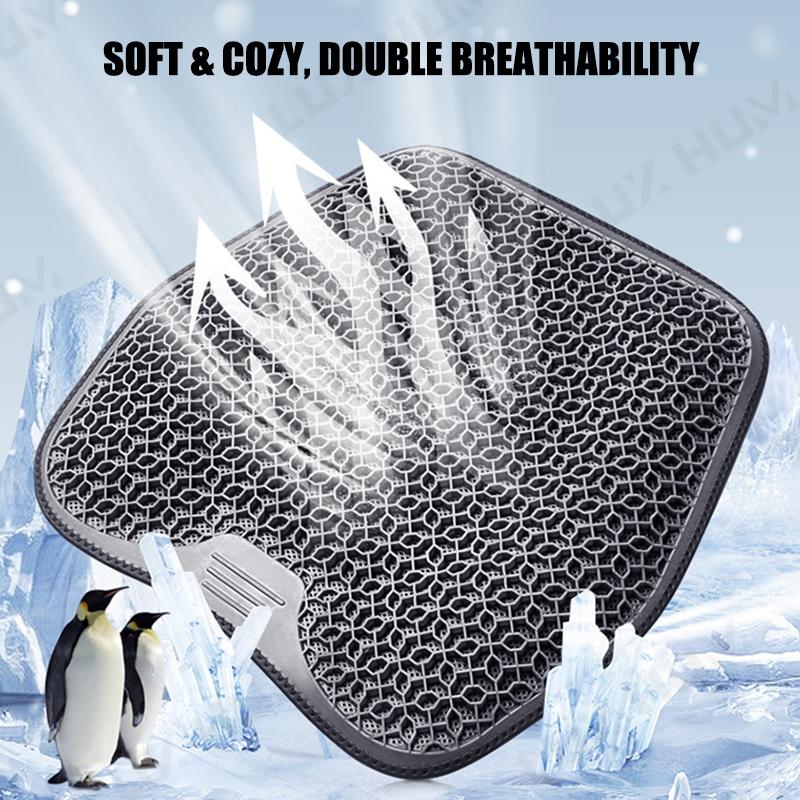 Gel Seat Cushion For Car Breathable Honeycomb Absorb Pressure Absorber Ergonomic Cooling Seat Cushion For Car/office