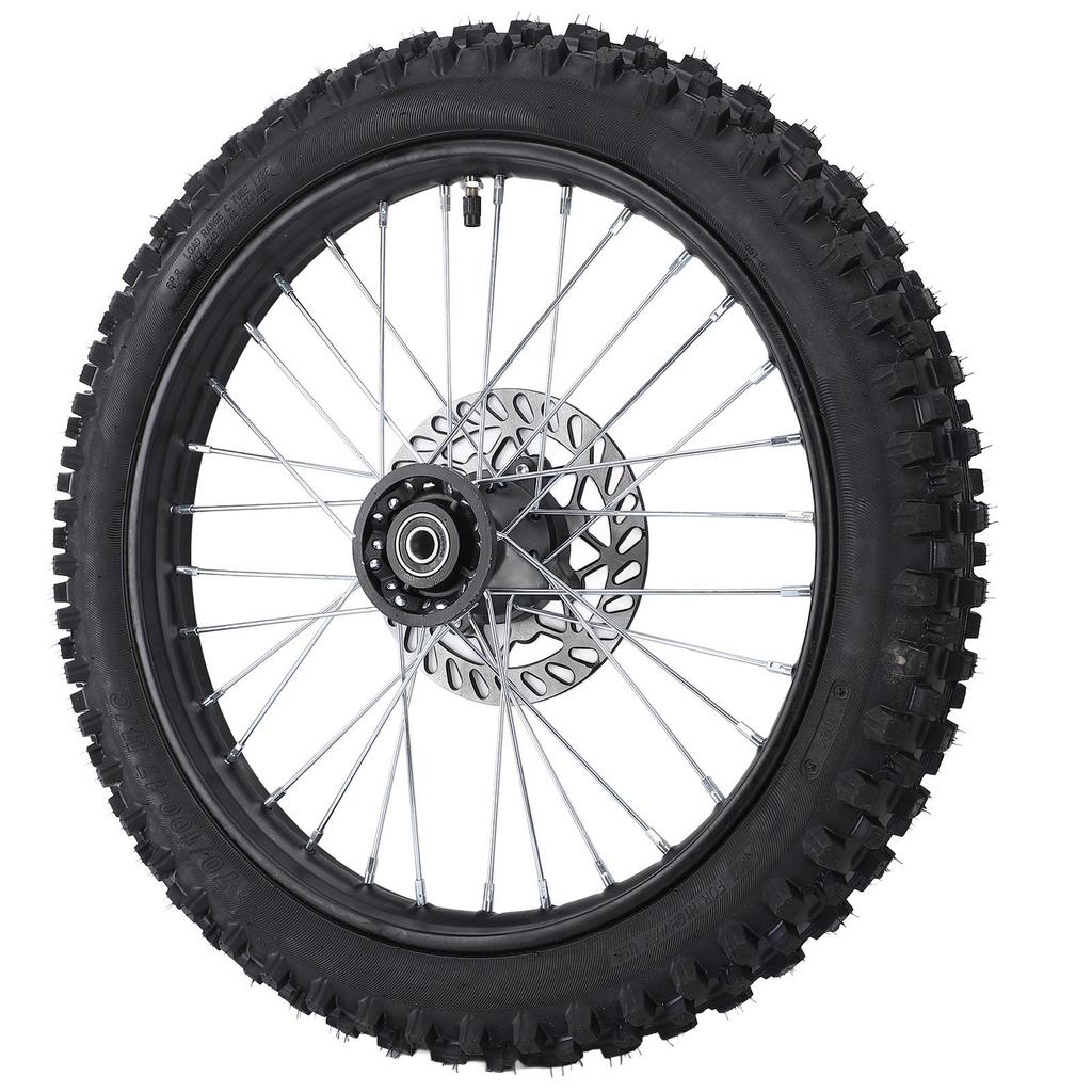 17-дюймовое переднее колесо в сборе 70 100 17 2.75 17 Шина Камера 15-мм обод Ось с тормозным диском для питбайка