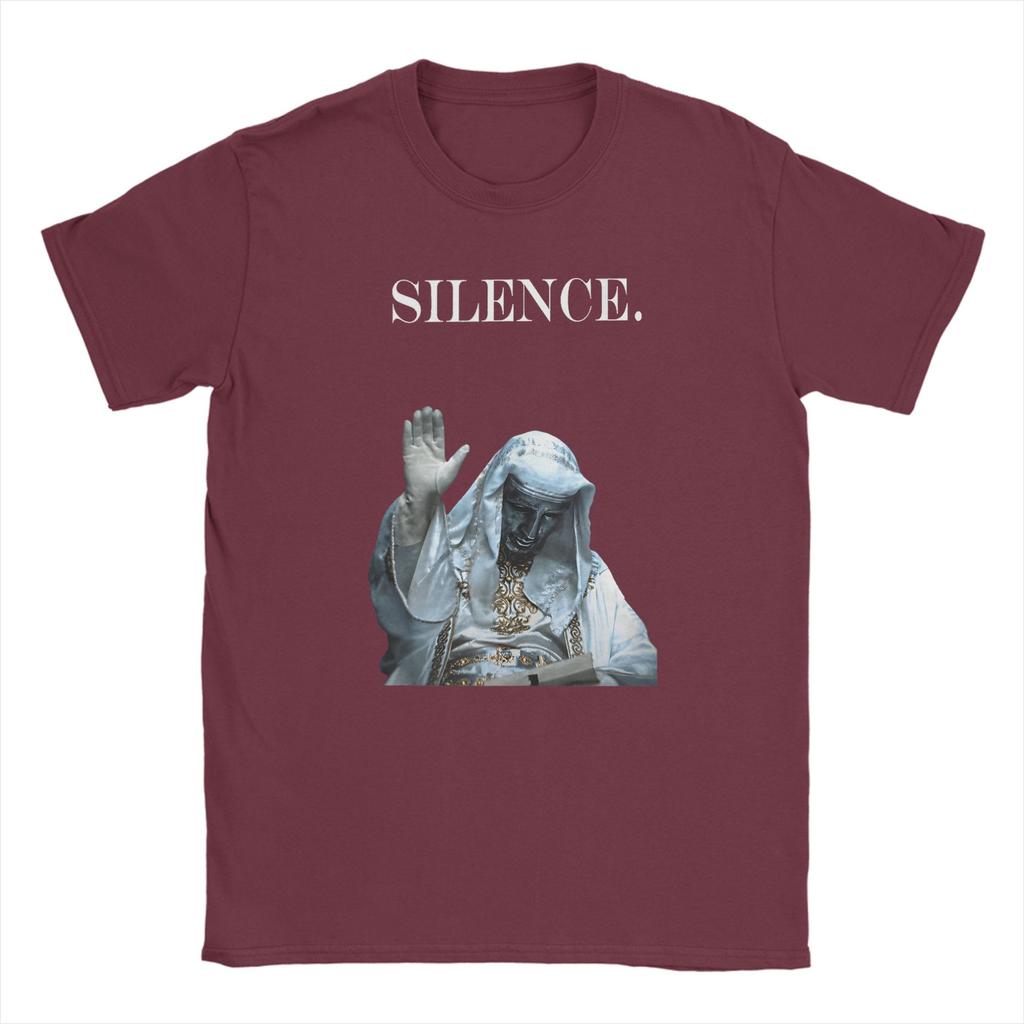 Men TShirts Silence Meme Sliver Mask King Baldwin IV Warrior Cotton Tee Shirt Short Sleeve T Shirts Round Neck Clothes Summer