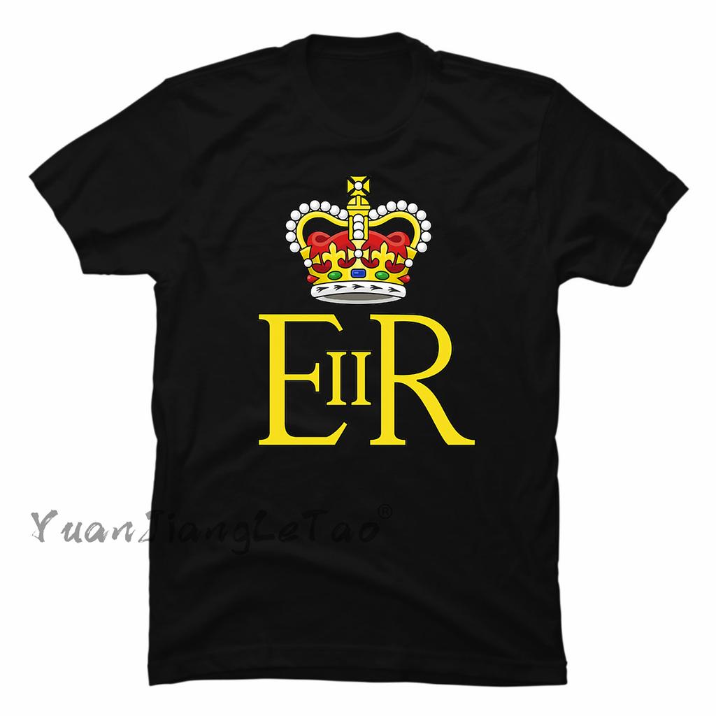 Queen 2022 Union Jack 70th Platinum Jubilee Tshirt Queen Elizabeth II Classic Tops Kawaii Corgi Dog Graphic Tops Unisex Shirt