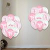 White Balloons Pink Princess Party Supplies Dancing Ballerina  Girl