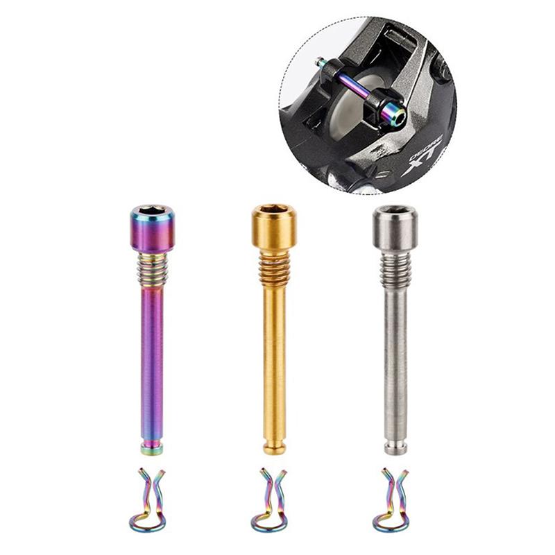 Болт для тормозной колодки гидравлического дискового тормоза велосипеда M4, титановый сплав, штифт, вставка, винт калипера, стопорный штифт, аксессуары для велосипеда