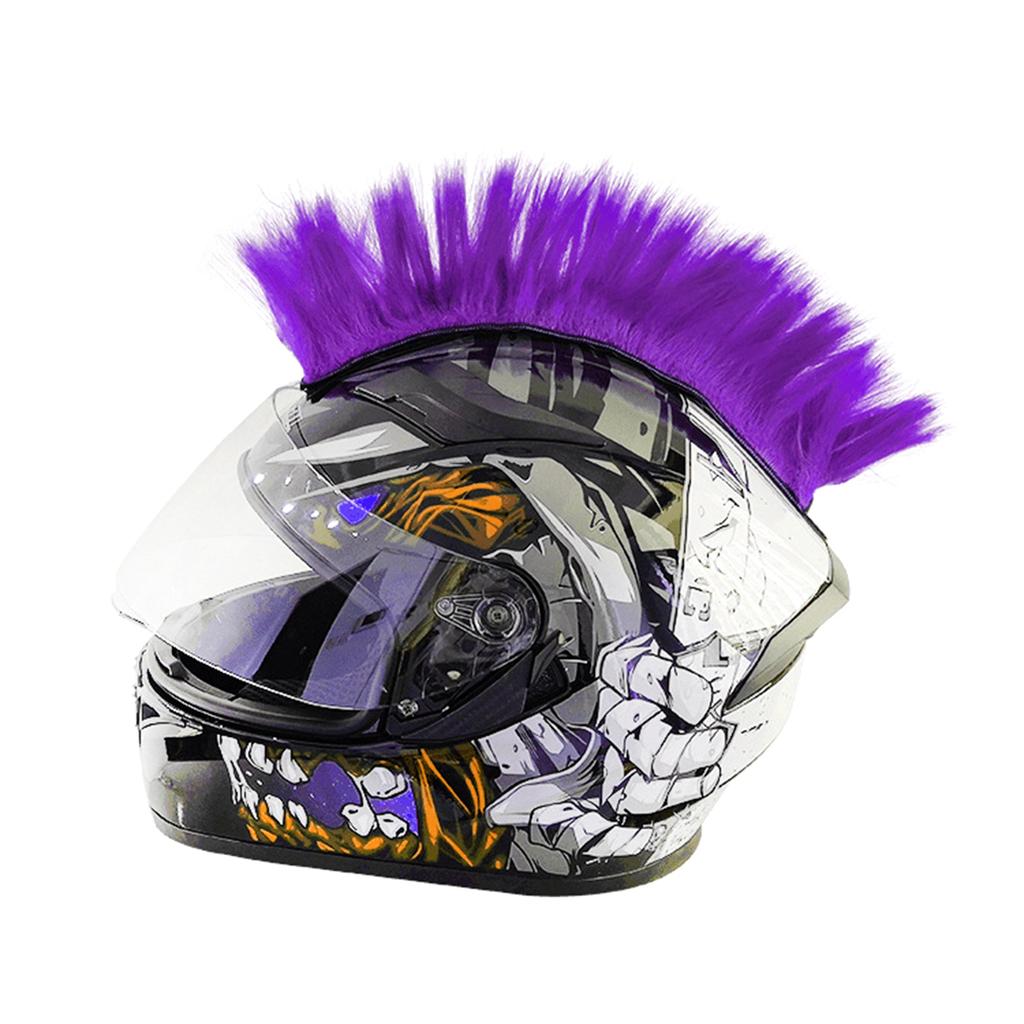 Motorcycle Helmets Mohawk Wig Hair Electric Bike Scooter Motorbike Helmet Accessories Stickers Cosplay Styling Wig Hair