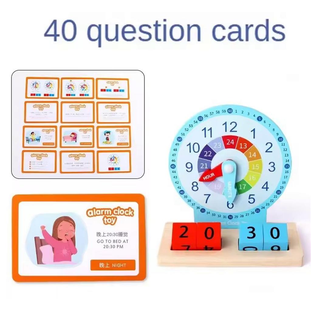 Обучающий набор для занятий с часами. Обучающая игрушка для раннего обучения, которая помогает детям научиться определять время. Обучающие игрушки для дошкольников