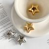 1 пара простых гладких двухсторонних сережек-звездочек для женщин, минималистичные серьги с пряжкой, милые крутые серьги в стиле панк, ювелирные изделия, подарки