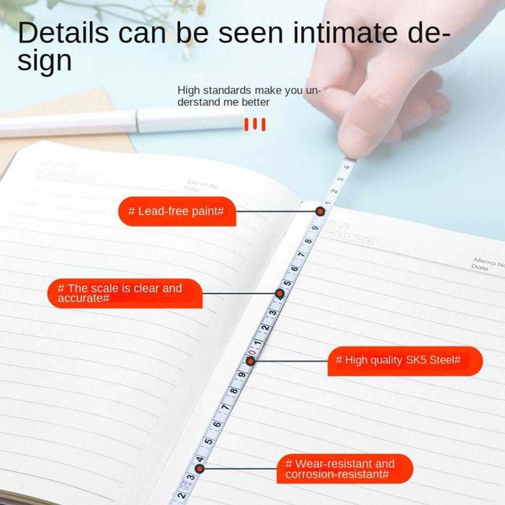 Roulette Retractable Ruler Mini Steel Tape Measure Pocket Keychain Tape Construction Tools