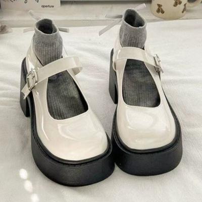 Модные туфли на высоком каблуке, женские лоферы, модные туфли с пряжкой на толстом каблуке, классические элегантные туфли-лодочки, вечерние туфли, zapatillas mujer