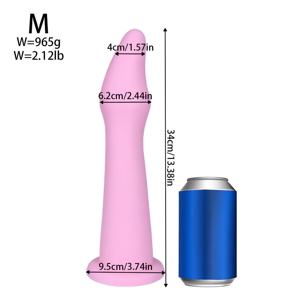 Большая Тяжелая Анальная Пробка - Очень Длинная Неправильной Формы для Продвинутой Анальной Растяжки и Тренировки Фистинга, Унисекс Силиконовая Игрушка