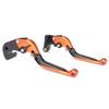 AL-mart Retractable Telescopic 6 Stage Adjustable Brake Clutch Lever Set for KTM DUKE 125/DUKE 200/DUKE 250 2012-2020