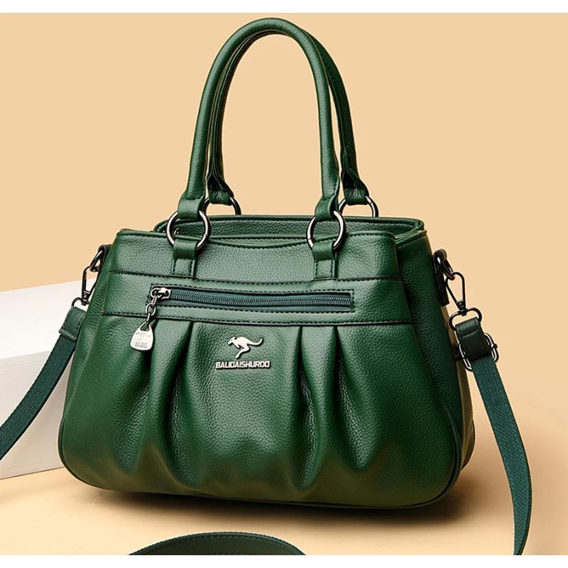 Вместительная сумка-тоут для женщин/Кожаная Женская/Женская Кожаная Сумка с Драпировкой