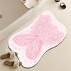 National Wind Butterfly Diatom Mud Подушка для унитаза, впитывающий коврик для ног, быстросохнущий коврик для входа в туалет