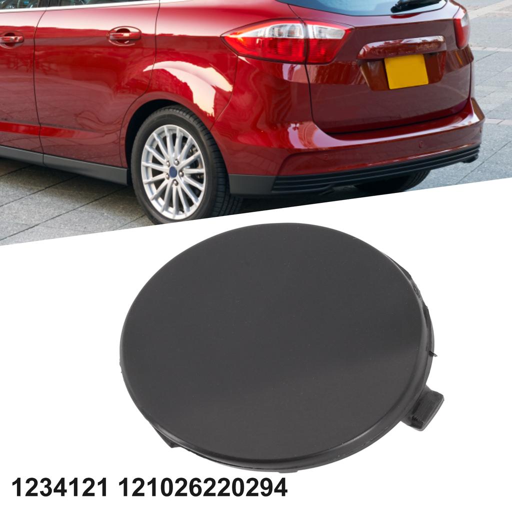 Заглушка буксировочного крюка заднего бампера Для Ford C-MAX Цвет Черный Быстрая установка Маленький размер Износостойкая