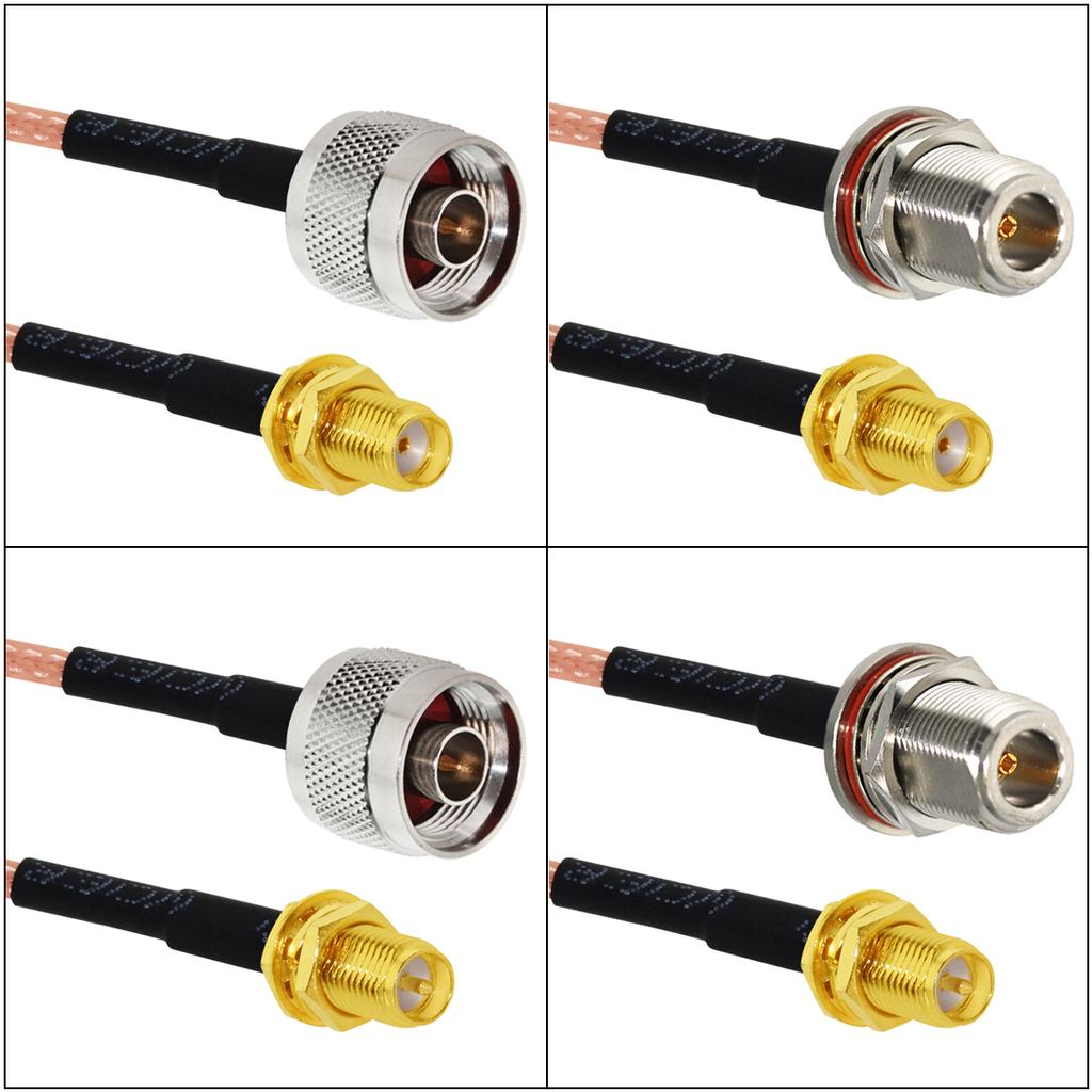 Wireless Antenna Extension Cable SMA Male Female RP To N Plug Jack With Nu Pigtail Adapter RG316 15cm NEW Wholesale Plug Connectors 4