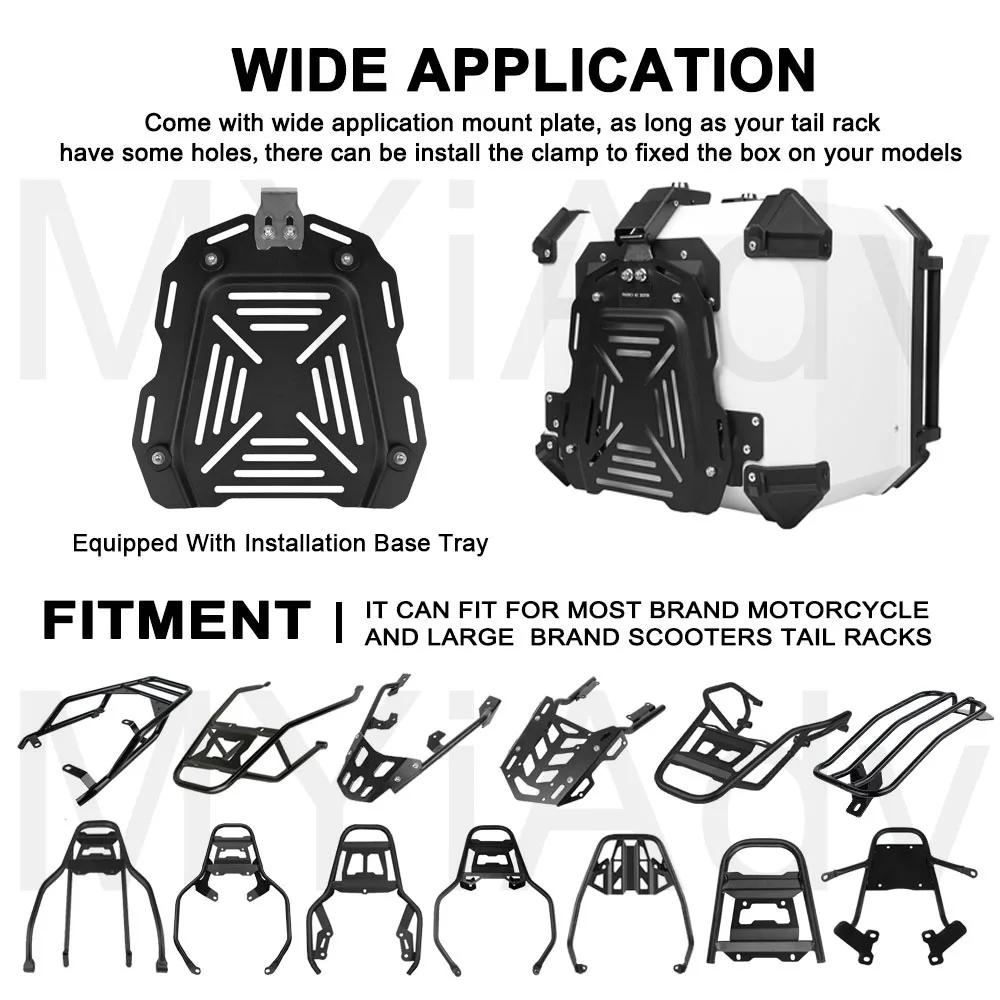 45L Universal Motorcycle Top Case Rear Luggage Helmet Box For BMW For VOGE For HONDA For Yamaha For Honda For Suzuki For Kymco