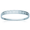 [L1108] - Silver 'Rhodes' Steel Bracelet - 8 Mm