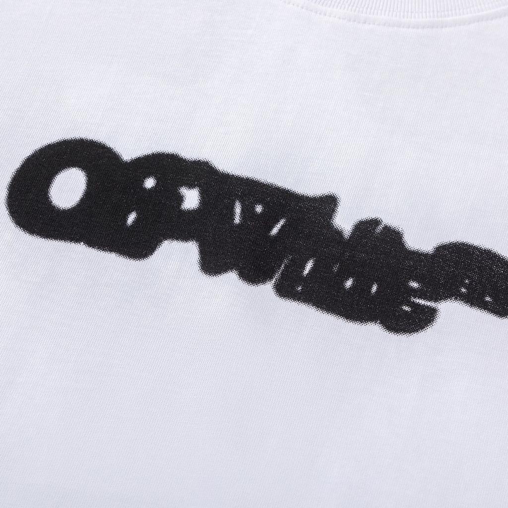 Off-White 2025 Spring/Summer New Blur LOGO Arrow Round Collar Short Sleeved Men's and Women's T-shirts