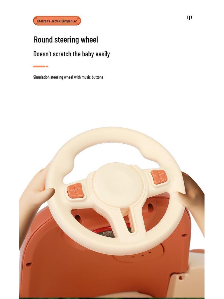 Электрическая машинка-бампер с дистанционным управлением для детей: Дрифтовая и работающая от аккумулятора, четырехколесная игрушечная машинка для детей.