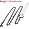 Durable Anti-Bite Metal Dog Chain Lead Chain Leash Handle Leads Leather Iron Chain for Small Large Medium Dogs Outdoor Training