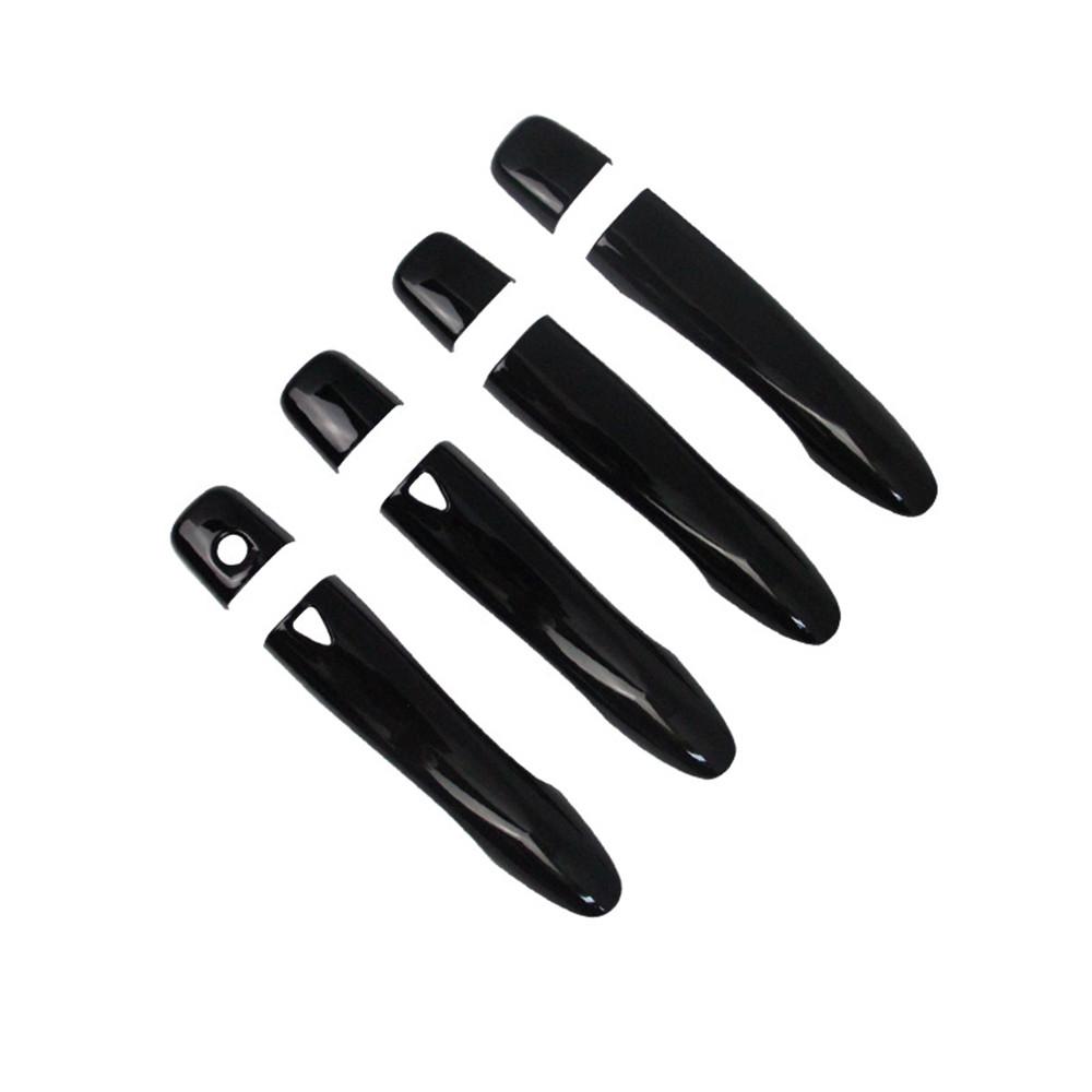 4X Glossy Black Door Handle Covers Trim With Smart Hole For Nissan Altima 13-18