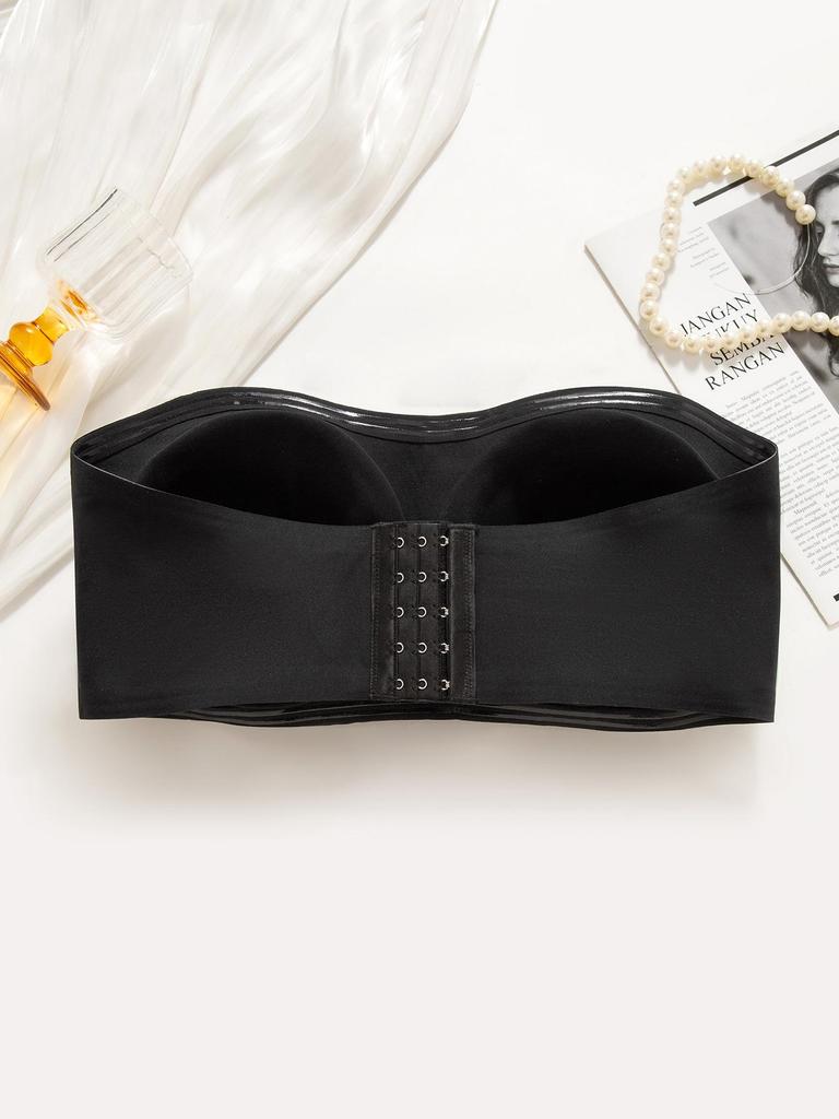 Cross-Border Exclusive Plus Size Strapless Adhesive Bandeau Bra