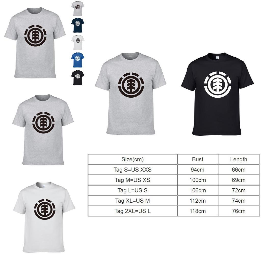 Premium Cotton Blend Short Sleeve T-shirt With Element Printing For Men Unisex