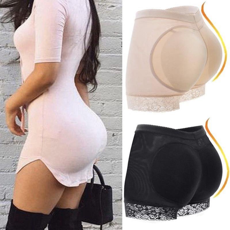 Padded Lace Butt Lifter Shapewear Panties Shaper Pants Woman Fake Ass Underwear Buttock Shaper