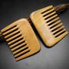 Argentina Green Sandalwood Gold-Painted Medium-Fine Tooth Wooden Comb - Creative Gift Recommendation for Travel and Home.