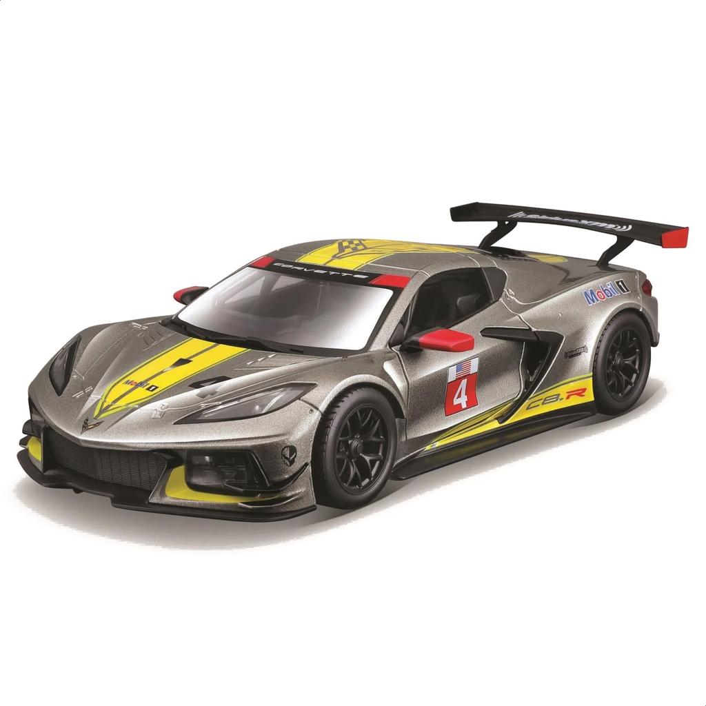 Bburago Chevrolet Corvette C8R 2020 Race Grey Литая модель Готовый продукт 1/24 №3 / Автомобиль, 18-28024