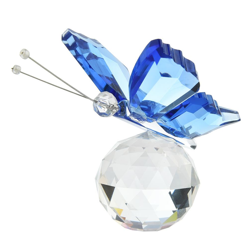 Three-dimensional Butterfly Crystal Ornament, Wedding Decoration, Handmade Glass Craft, Tabletop Decoration, Souvenir Gift