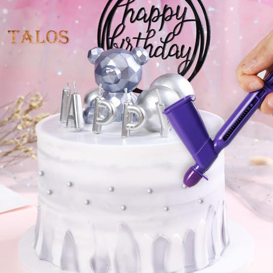 1 комплект, аппликатор из искусственного жемчуга с силиконовой насадкой 4 размеров, пищевой пластик, конфетные бусины, инструмент для украшения торта, десерта